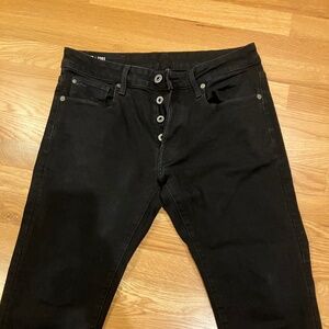 G-STAR RAW Black Jeans 32x32 Style 3301 Slim